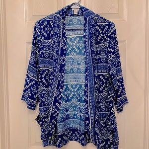 Lightweight Tribal Cardigan with Pockets